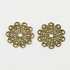 Brass Vintage Filigree Findings KK-H222-AB-1