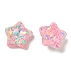 Transparent Epoxy Resin Cabochons CRES-Z002-03B-1