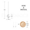 SHEGRACE Rhodium Plated 925 Sterling Silver Dangle Stud Earrings JE890A-3