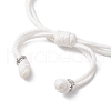 2Pcs Heart Alloy Charm Bracelets BJEW-JB11503-6
