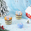 SUNNYCLUE Snowflake Theme Handmade Polymer Clay Cabochons CLAY-SC0001-96-4