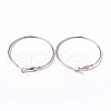 Brass Earring Findings Hoops EC108-3NF-1