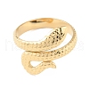 304 Stainless Steel Snake Cuff Rings RJEW-D002-33G-1