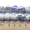 Faceted Natural Fire Crackle Agate Beads Strands X-G-F447-12mm-N07-5