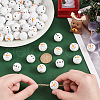  80Pcs 2 Styles Spray Painted Natural Wood European Beads WOOD-PH0002-72A-3