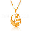 Stainless Steel Flower Pendant Necklaces for Women GW0686-2-2