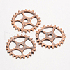 Tibetan Style Alloy Pendants TIBEB-5012-R-FF-2
