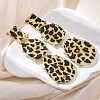 Alloy acrylic Dangle Stud Earrings EJEW-M075-01G-02-1