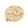 Brass Micro Pave Cubic Zirconia Pendants KK-D283-32G-02-2