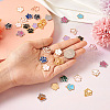 Biyun 60Pcs 15 Style Zinc Alloy Enamel and Tibetan Style Zinc Alloy Pendants FIND-BY0001-15-7