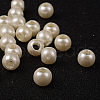 ABS Plastic Imitation Pearl European Beads X-MACR-R530-12mm-A41-3
