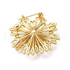 Brass Micro Pave Cubic Zirconia Findings KK-D378-29G-2