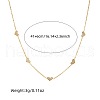 Heart Stainless Steel & Natural Shell Necklaces & Stud Earrings Sets FS-WGB84F7-02-4