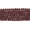 Imitate Austrian Crystal Frosted Glass Beads Strands EGLA-A039-T4mm-MD05-1