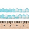 Frosted Crackle Glass Beads Strands X1-GLAA-U001-8mm-M08-4