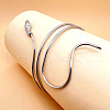 Alloy Upper Arm Open Cuff Bangles for Women BJEW-U037-01A-P-1