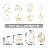 SUNNYCLUE 16Pcs 8 Style Alloy Pendants PALLOY-SC0003-65LG-2