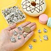 Mother's Day 100Pcs 10 Styles Tibetan Style Alloy Pendants TIBEP-CJ0002-75-4