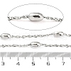 Tarnish Resistant 304 Stainless Steel Oval Link Chains CHS-M005-01P-3