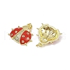 Brass Micro Pave Cubic Zirconia Pendants KK-H072-02G-2