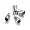 Tarnish Resistant 304 Stainless Steel Cord Ends STAS-O107-12P-1