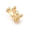 Ocean Theme Brass Charms KK-C096-13B-G-2