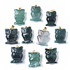 Natural Agate Pendants G-R459-006-2