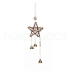 Rattan & Iron Witch Bells Wind Chimes Door Hanging Pendant Decoration WICR-PW0001-25A-1