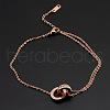 Stainless Steel Charm Anklets WGE3F25-24-1