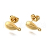 304 Stainless Steel Studs Earring Findings STAS-H233-32G-2