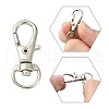10Pcs Alloy Swivel Lobster Claw Clasps PALLOY-CJ0002-68-4
