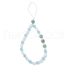 Heart Cat Eye Mobile Straps HJEW-JM03427-02-2