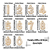 Craftdady 20Pcs 10 Style Alloy Pendants FIND-CD0001-31-12