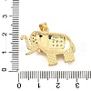Brass Micro Pave Cubic Zirconia Pendants KK-C087-23G-3