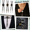 Gorgecraft 40Pcs 5 Colors Alloy Cord Ends FIND-GF0007-30-5