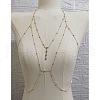 Alloy Crystal Rhinestone Chest Chains WGE105E-02-1