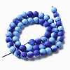 Spray Painted Non-magnetic Synthetic Hematite Beads Strands G-N337-01G-2