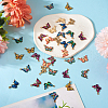  36Pcs 9 Colors Light Gold Alloy Enamel Pendants ENAM-TA0001-49-6