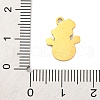 Christmas Theme 201 Stainless Steel Charms STAS-Q015-13G-03-3
