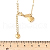 304 Stainless Steel Double Heart Pendant Necklaces for Women NJEW-U045-01G-3
