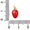Brass Enamel Charms KK-P303-06E-G-3