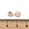 Brass Enamel Beads KK-Q081-05B-MG-3