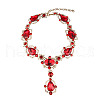 Alloy & Glass Pendant Necklaces for Women FS-WGBD771-01-3