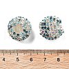 Sparkle Glass Rhinestone Round Beads OACR-S048-01G-3