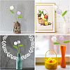 Fingerinspire 2Pcs 2 Colors Cotton Knitting Artificial Flower AJEW-FG0001-91-7
