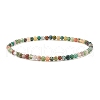 Mini Natural Indian Agate Beaded Stretch Bracelets BJEW-JB07669-04-1