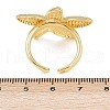 Ocean Theme Brass Cuff Rings RJEW-C135-01G-14-5