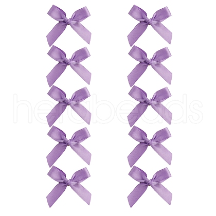 10Pcs Bowknot Cloth Alligator Hair Clips PW-WGD5F1D-12-1