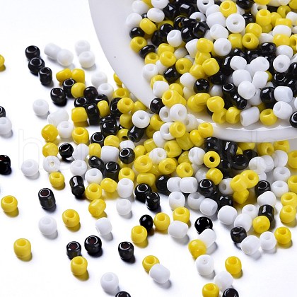 6500Pcs 300G 3 Colors Glass Seed Beads SEED-LS0001-02-1