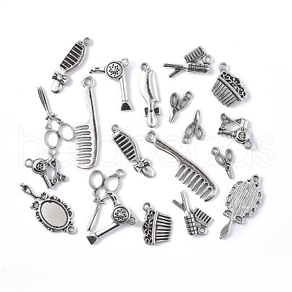 Prink Series Tibetan Style Alloy Pendants TIBEP-E005-03AS-1
